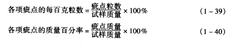 原棉含雜率和疵點率